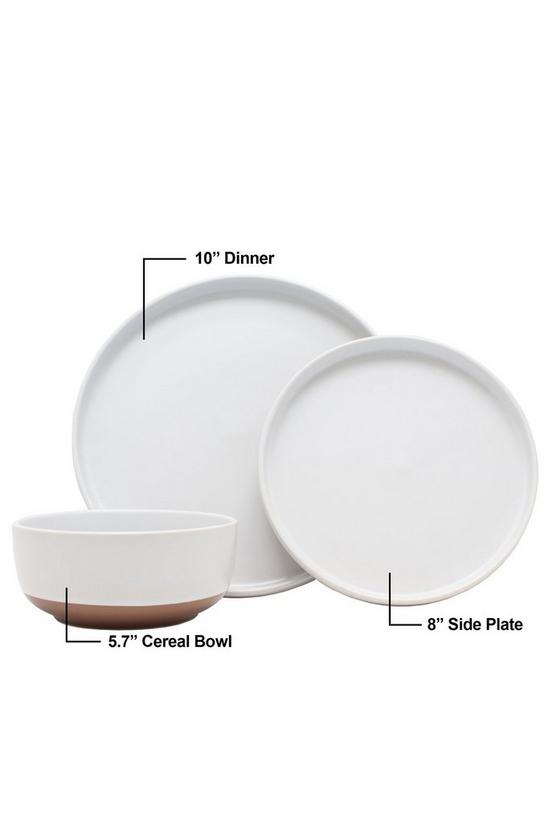 Carnaby Stonebridge 12 Piece Dinner Set Plates Side Plates Bowls White 5