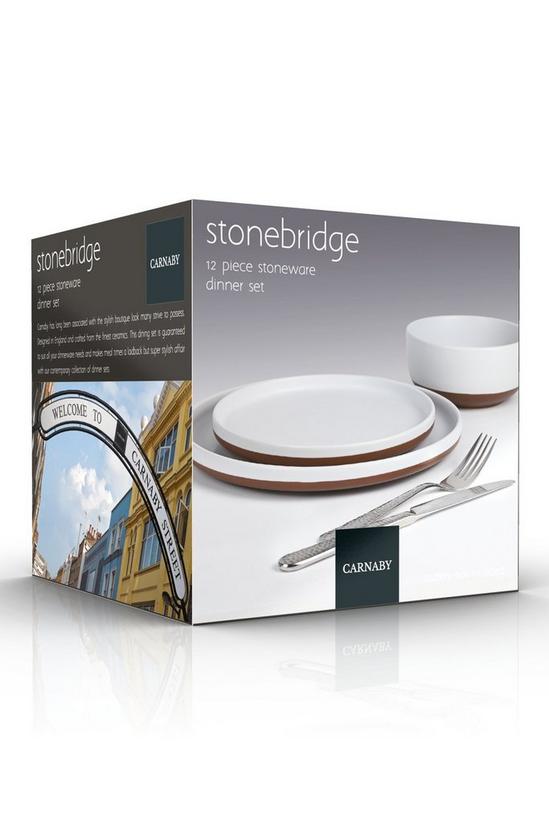 Carnaby Stonebridge 12 Piece Dinner Set Plates Side Plates Bowls White 6