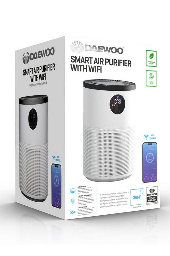 Daewoo HEPA Room Smart Air Purifier Cleaner Dust Smoke Allergies Filter 280m³/h Anti-Allergy Relief Dust Smoke 6