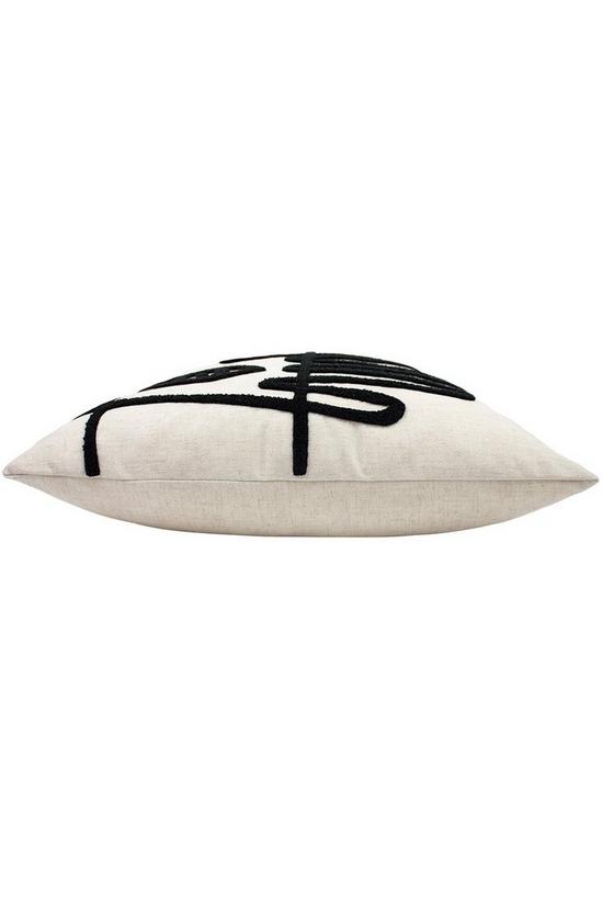 Furn Mono Face Abstract Tufted Linen Cushion 3