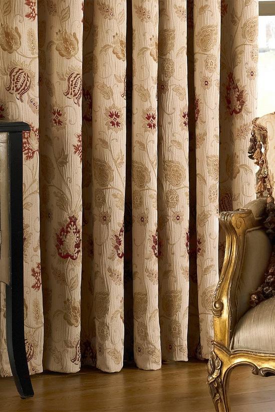 Paoletti Zurich Floral Jacquard Eyelet Curtains 3