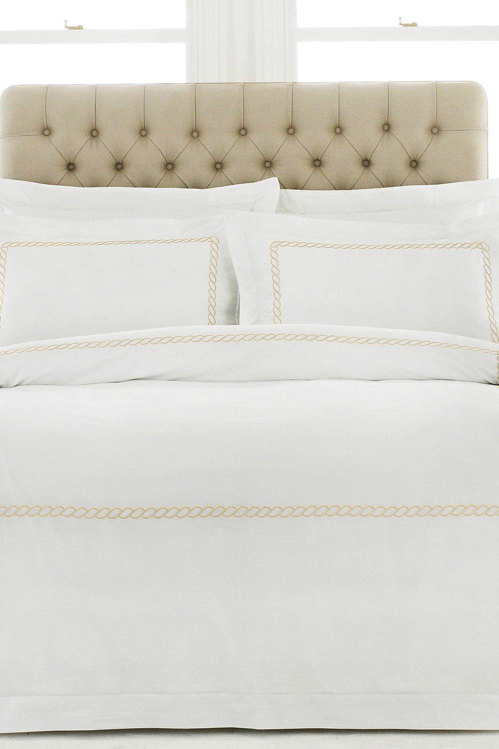 Cleopatra 200TC Cotton Embroidered Duvet Cover Set