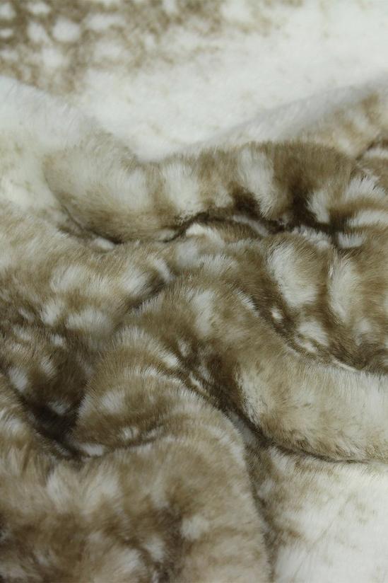 Paoletti Fawn Printed Faux Fur Throw 3