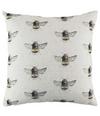 Evans Lichfield 'Bee Happy Repeat' Hand-Painted Bee Cushion thumbnail 1