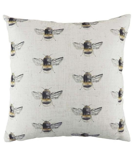 Evans Lichfield 'Bee Happy Repeat' Hand-Painted Bee Cushion 1