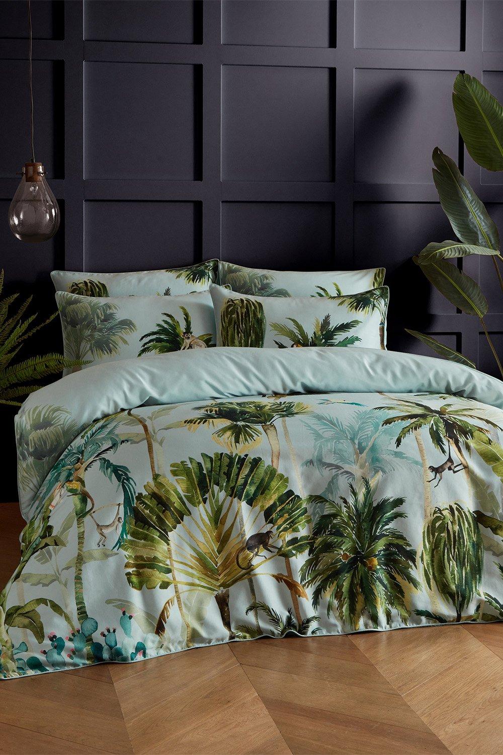 Forsteriana Palms 100% Cotton Duvet Cover Set