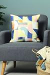 Furn Mikalo Art Deco Inspired Geometric Recycled Cushion thumbnail 4