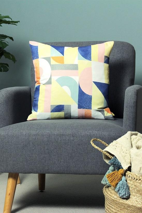 Furn Mikalo Art Deco Inspired Geometric Recycled Cushion 4