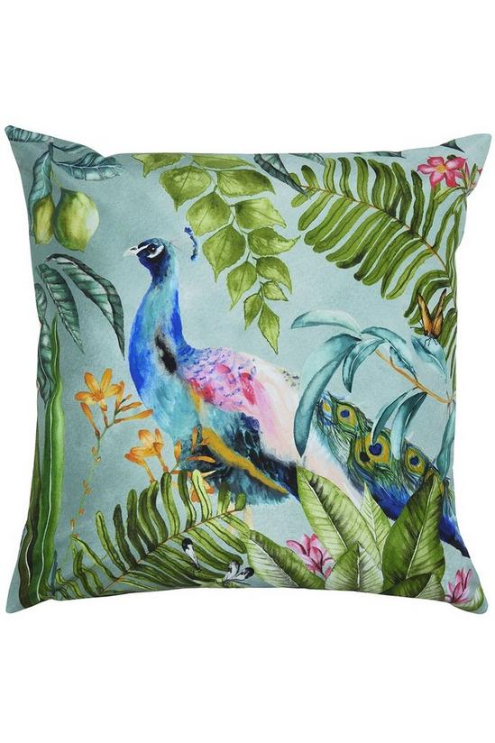 Evans Lichfield Peacock Animal Water & UV Resistant Outdoor Cushion 1