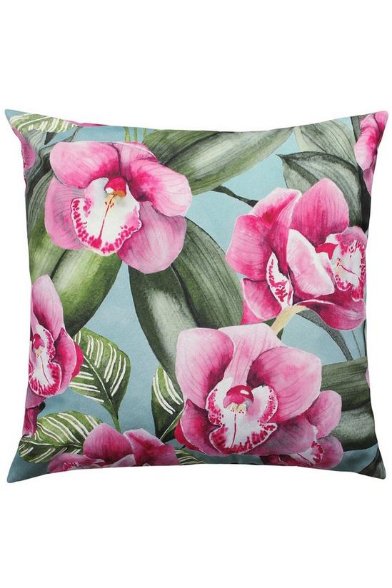 Evans Lichfield Orchids Floral Water & UV Resistant Outdoor Cushion 1