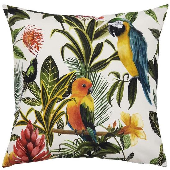 Evans Lichfield Parrots Tropical Water & UV Resistant Outdoor Cushion 1
