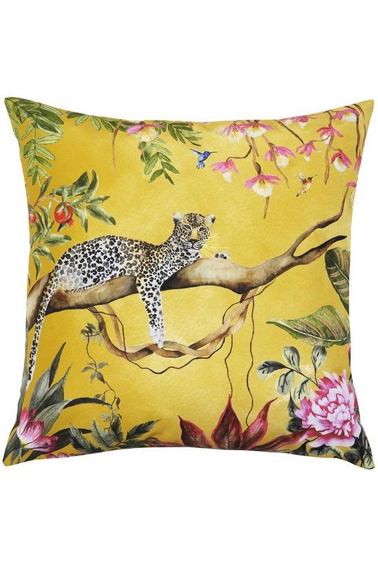 Evans Lichfield Leopard Animal Sqaure Water & UV Resistant Outdoor Cushion 1