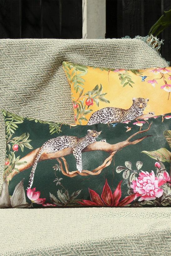 Evans Lichfield Leopard Animal Rectangular Water & UV Resistant Outdoor Cushion 4