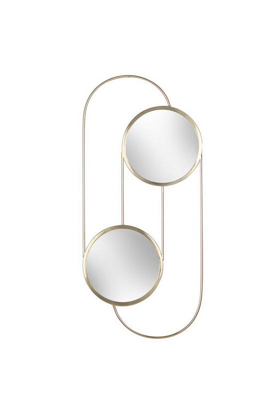 Paoletti Abstract Double Round Circular Wall Mirror 1