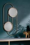 Paoletti Abstract Double Round Circular Wall Mirror thumbnail 3