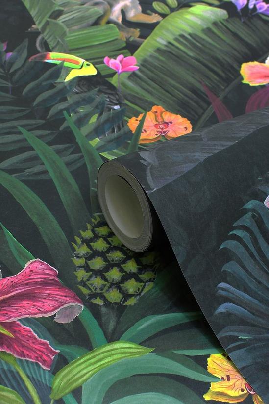 Paoletti Kala Digitally Printed Tropical Jungle Wallpaper 1