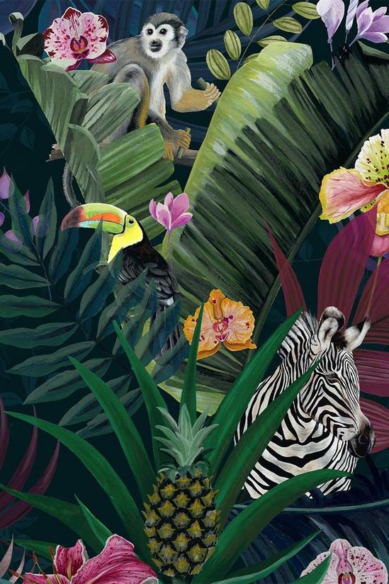Paoletti Kala Digitally Printed Tropical Jungle Wallpaper 3