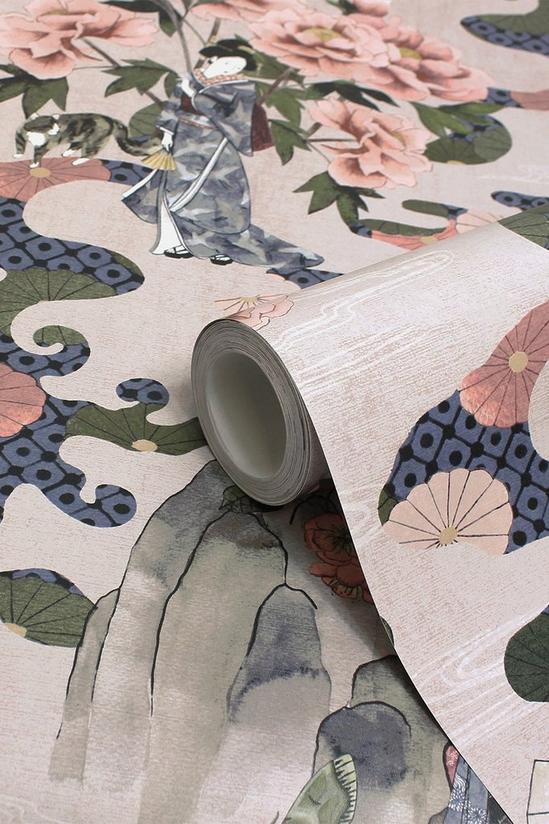 Paoletti Geisha Digitally Printed Global Wallpaper 1
