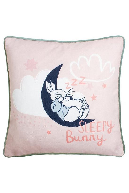 Peter Rabbit Peter Rabbit™ Sleepy Head Printed Piped Velvet Kids Cushion 1