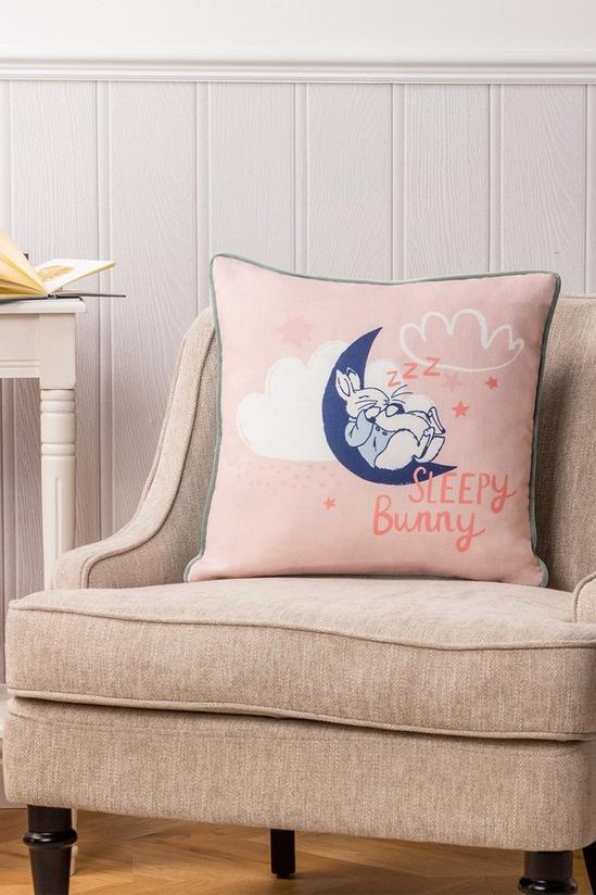 Peter Rabbit Peter Rabbit™ Sleepy Head Printed Piped Velvet Kids Cushion 4