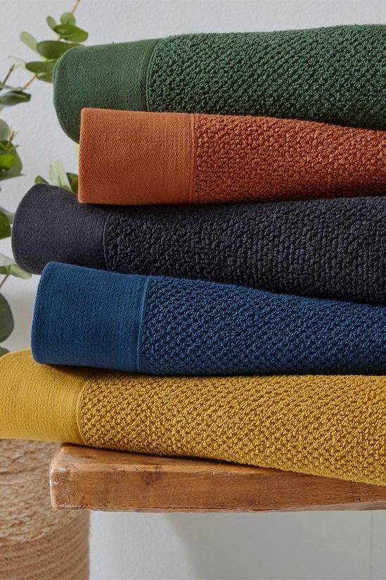 Furn Textured Weave Oxford Panel Cotton 4-Piece Hand/Bath Towel Bale 4