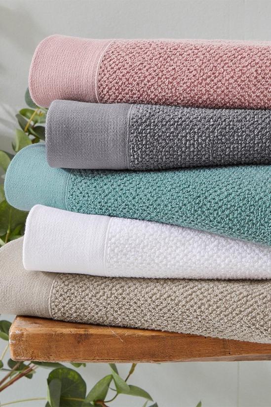 Furn Textured Weave Oxford Panel Cotton 4-Piece Hand/Bath Towel Bale 4