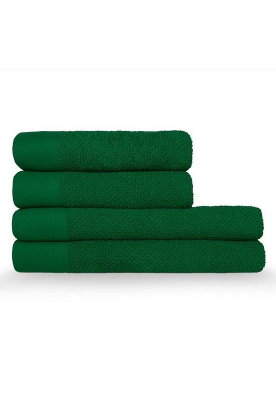 Furn Textured Weave Oxford Panel Cotton 4-Piece Hand/Bath Towel Bale 1