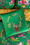 Furn Puurfect Leaping Leopards Printed Piped Velvet Cushion thumbnail 4