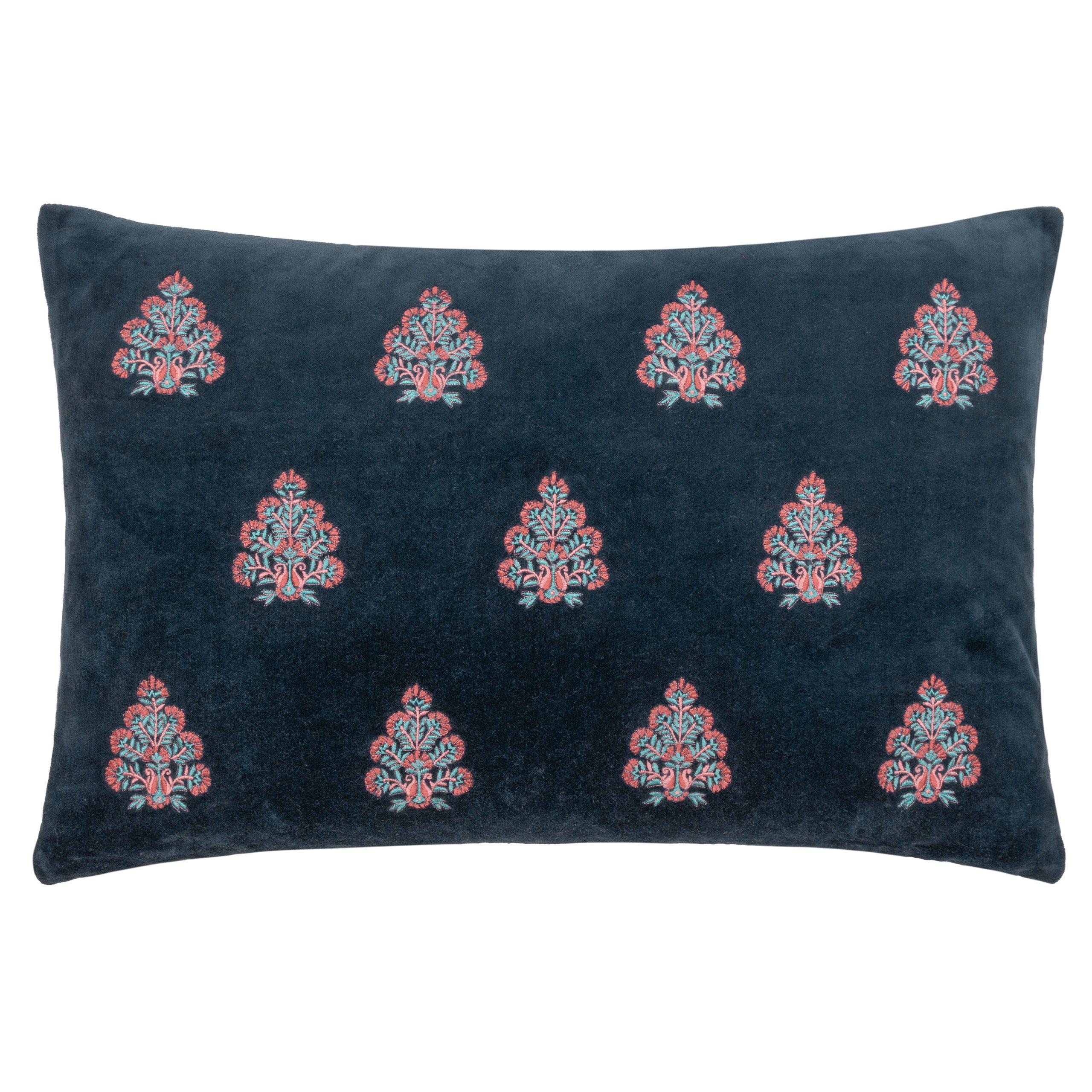 Rennes Floral Embroidered Cushion