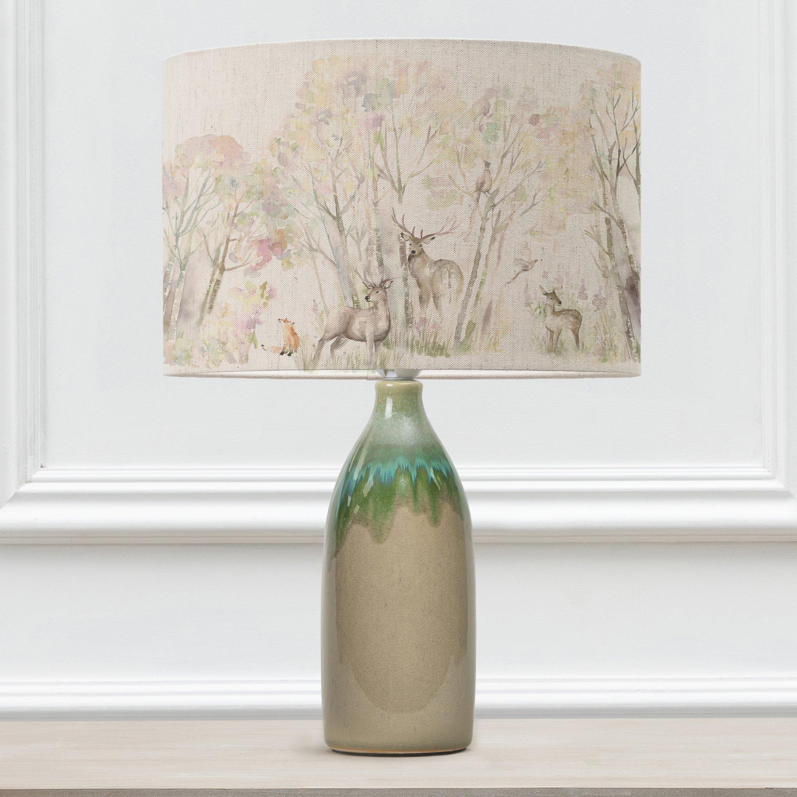 Narvi Lamp With Enchanted Forest Eva Lampshade