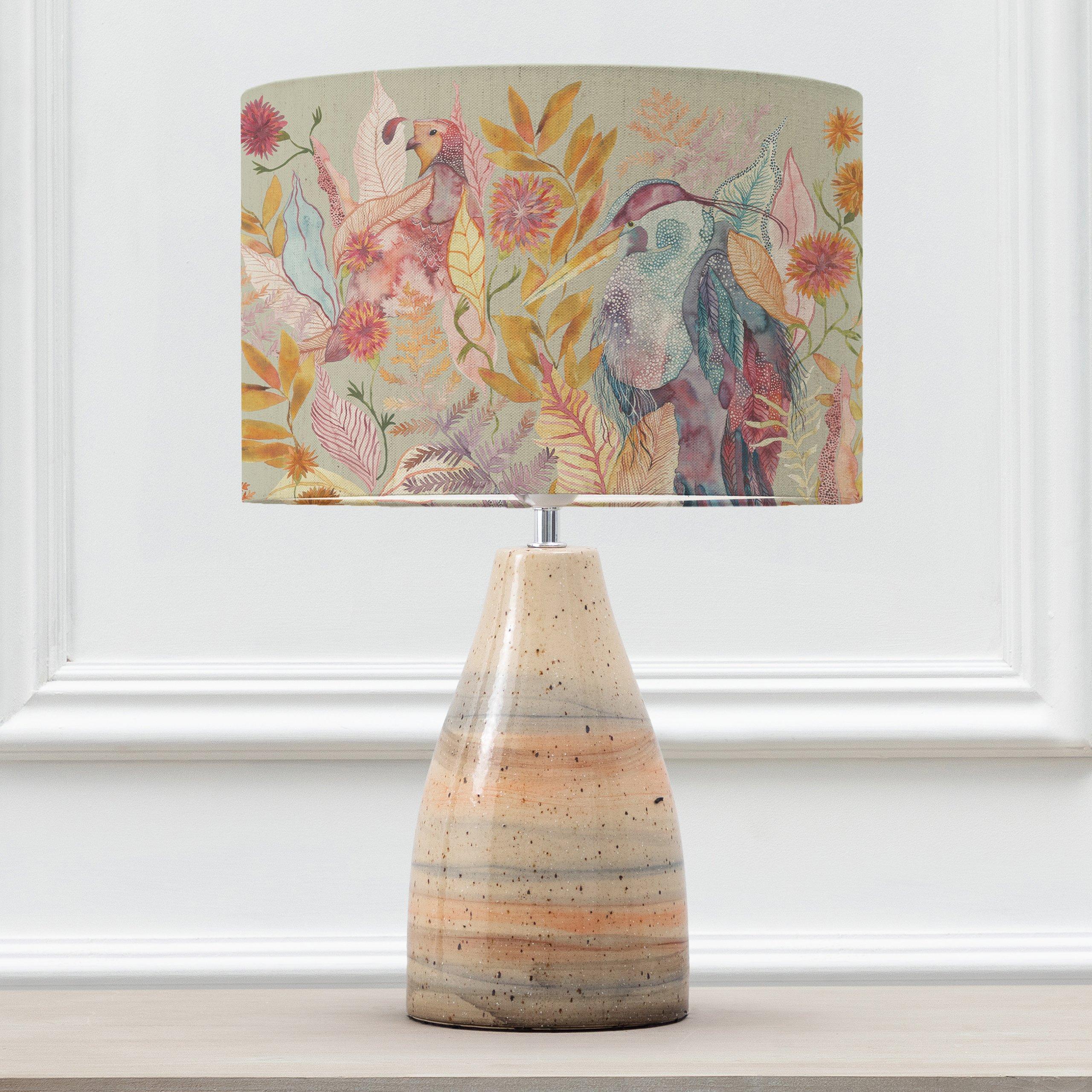 Japura Table Lamp With Ennerdale Forest Eva Lampshade