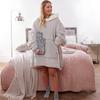 Sienna Oversized Plush Sherpa Fleece Hoodie Blanket thumbnail 3