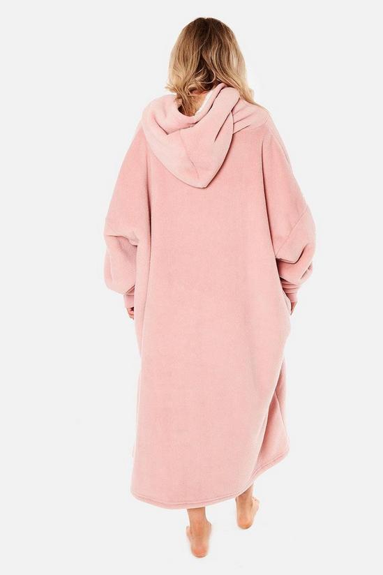 Sienna Long Oversized Sherpa Fleece Hoodie Blanket 5