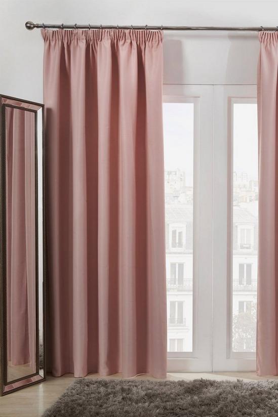 Dreamscene Pair of Ready Made Thermal Pencil Pleat Blackout Curtains 1