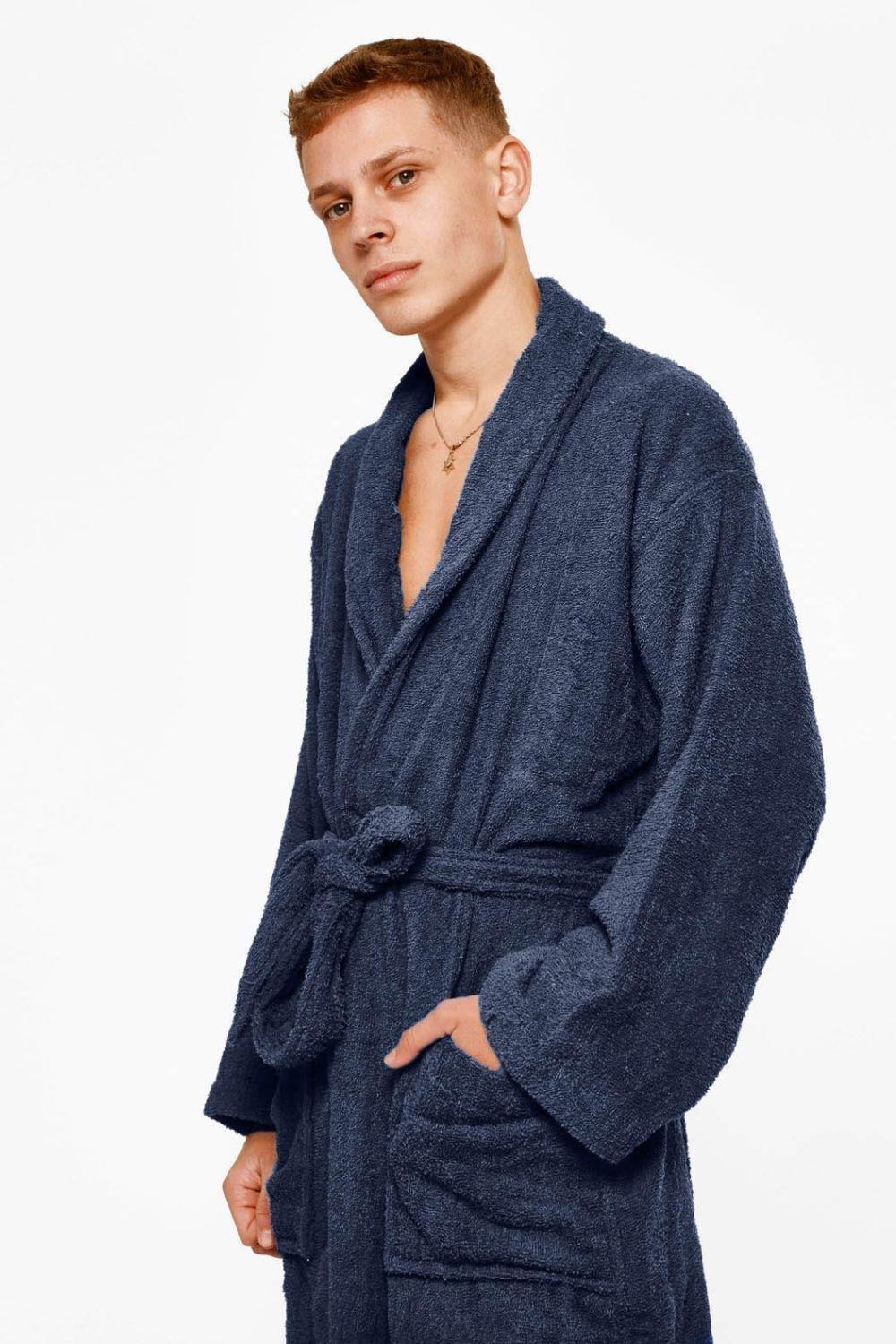 Towel Bath Robe Mens Dressing Gown 100% Cotton