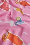 Dreamscene Cocktail Beach Quick Dry Microfiber Pink Absorbent Bath Towel thumbnail 5