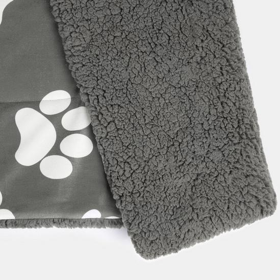 OHS Pet Blanket Throw Over Bed Thermal Soft Sherpa Fleece Warm Paw 5