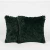Sienna Set of 2 Fluffy Shaggy Filled Cushion with Cover Square thumbnail 3