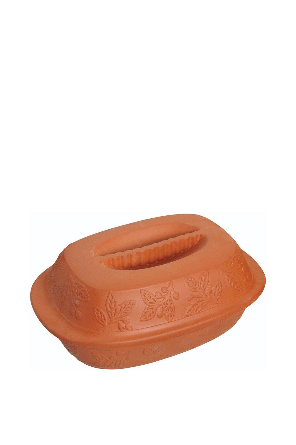 Terracotta Roasting Pot with Lid