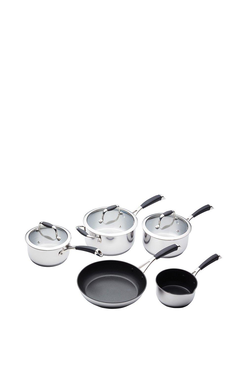 5 Piece Deluxe Stainless Steel Cookware Set