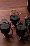 BarCraft Set of 4 Glass Port Sippers thumbnail 1