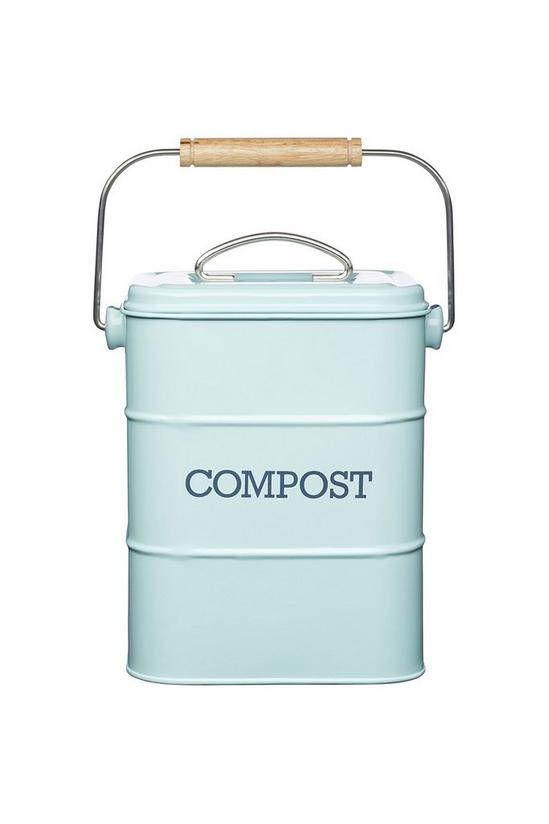 Living Nostalgia Vintage Blue Compost Bin 2