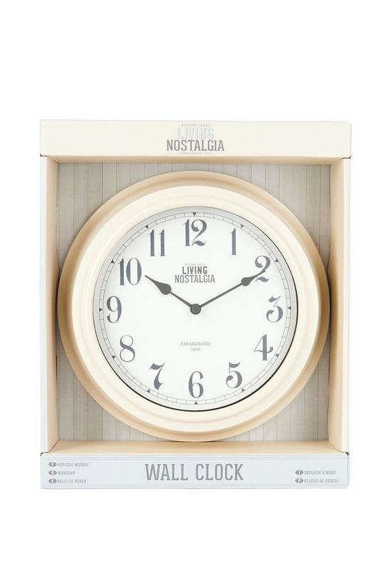 Living Nostalgia Antique Cream Wall Clock 4
