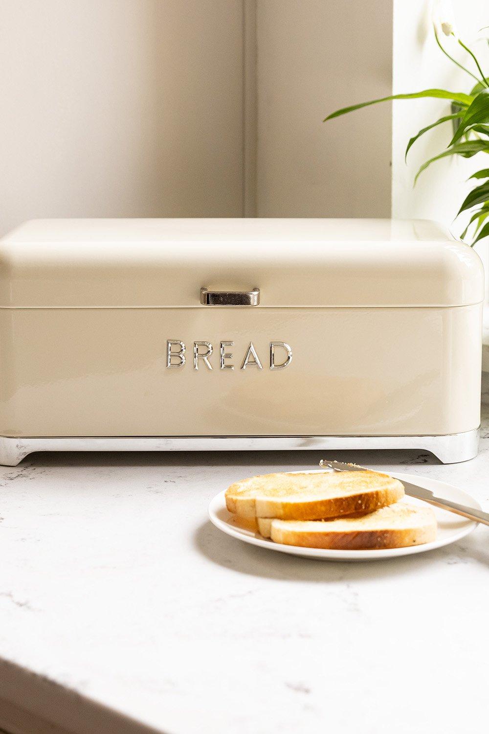 Cream Bread Bin