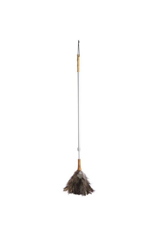 Living Nostalgia Genuine Ostrich Feather Duster with Telescopic Handle 1