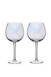 BarCraft Set of Two Iridescent Gin Glasses thumbnail 2