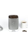 Lovello Shadow Grey Retro Coffee Canister with Geometric Textured Finish thumbnail 3