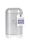 Lovello Shadow Grey Retro Coffee Canister with Geometric Textured Finish thumbnail 4