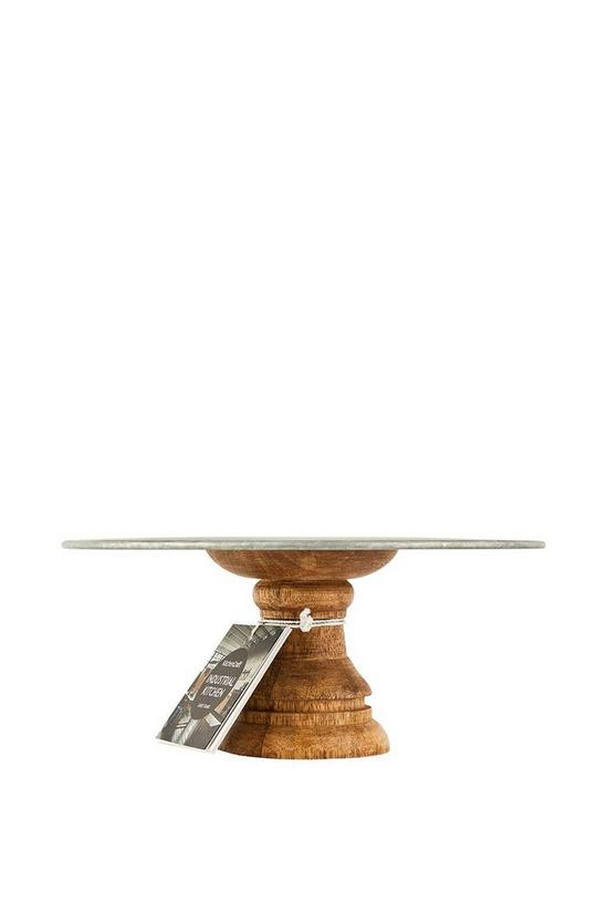 Industrial Kitchen Mango Wood Footed Cake Stand 5