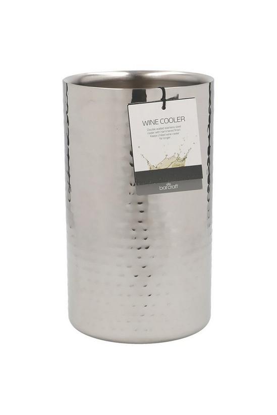 BarCraft Stainless Steel Hammered Wine Cooler 4